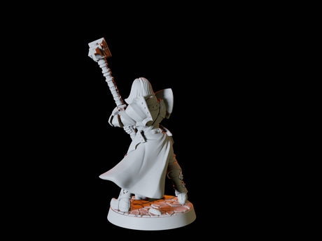 Human Fighter Army - Six Soldiers Miniature for Dungeons and Dragons, Pathfinder or other TTRPGs