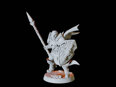 Human Fighter Army - Six Soldiers Miniature for Dungeons and Dragons, Pathfinder or other TTRPGs