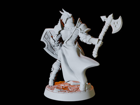 Human Fighter Army - Six Soldiers Miniature for Dungeons and Dragons, Pathfinder or other TTRPGs