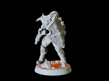 Human Fighter Army - Six Soldiers Miniature for Dungeons and Dragons, Pathfinder or other TTRPGs