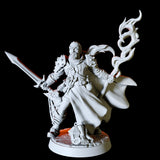 Human Warlock Miniature for Dungeons and Dragons, Pathfinder or other TTRPGs