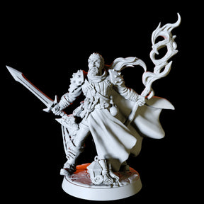 Human Warlock Miniature for Dungeons and Dragons, Pathfinder or other TTRPGs