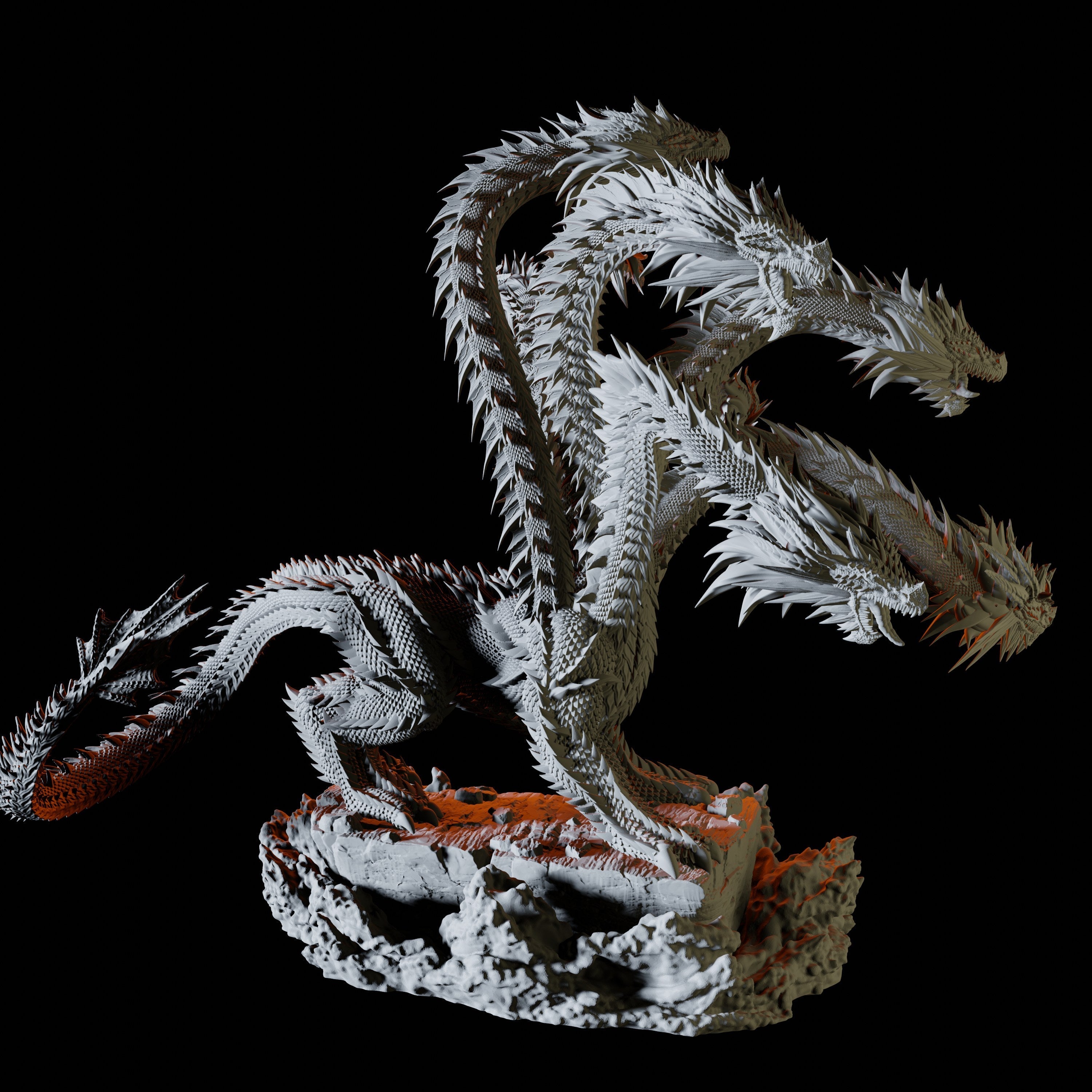 Hydra Miniature for Dungeons and Dragons - Myth Forged