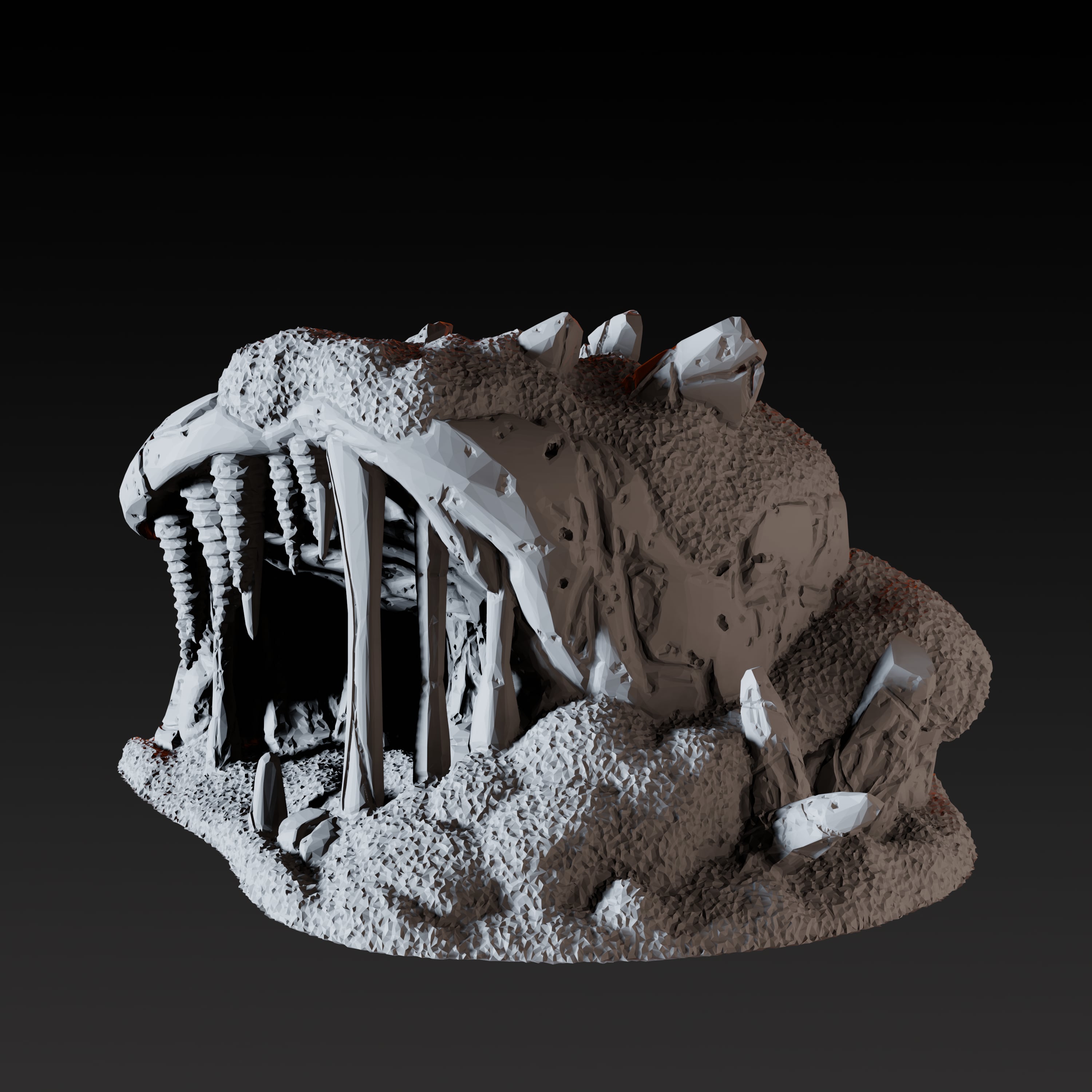 Ice Cave B - Arctic Scatter Terrain Miniature for Dungeons and Dragons - Myth Forged