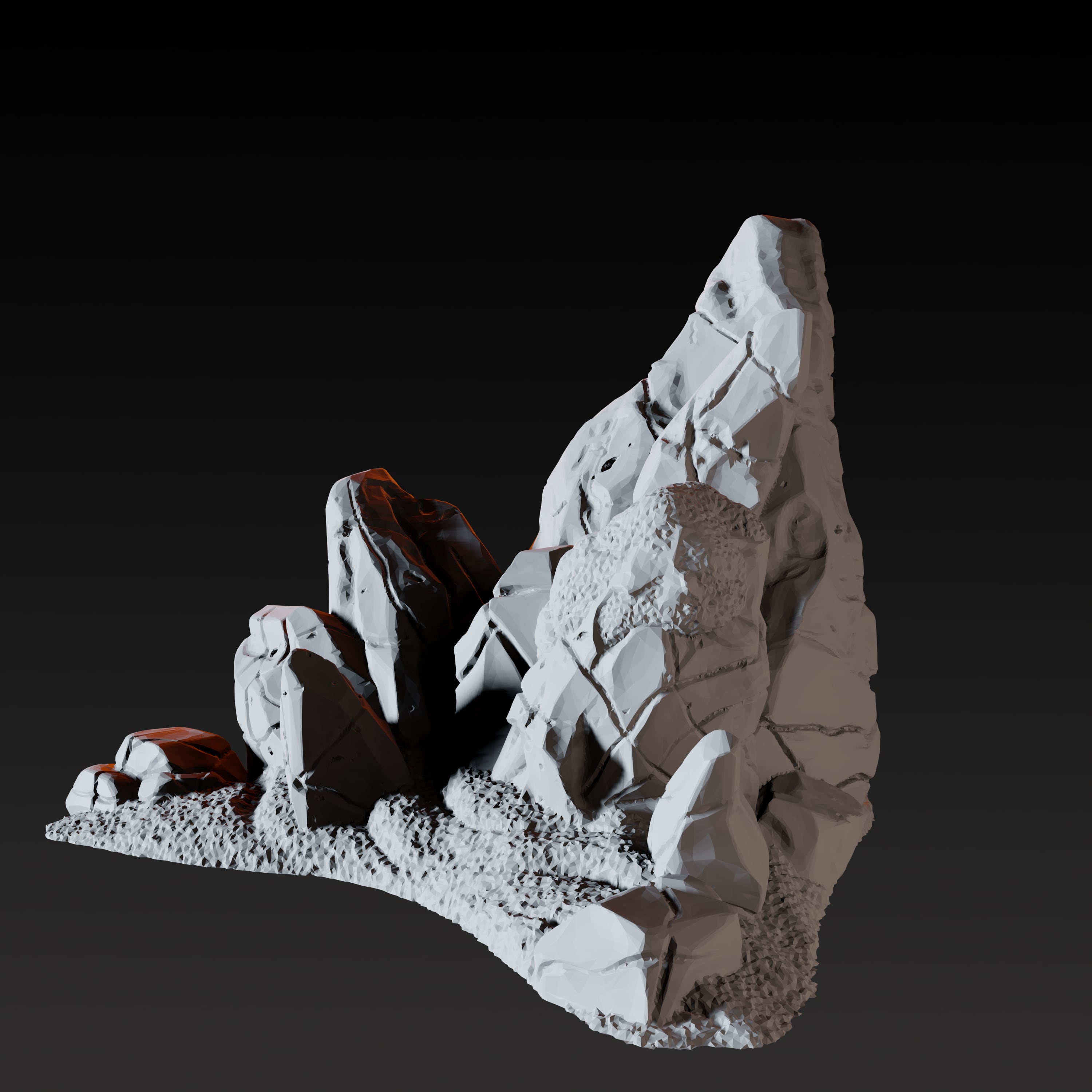 Ice Formation A - Arctic Scatter Terrain Miniature for Dungeons and Dragons - Myth Forged