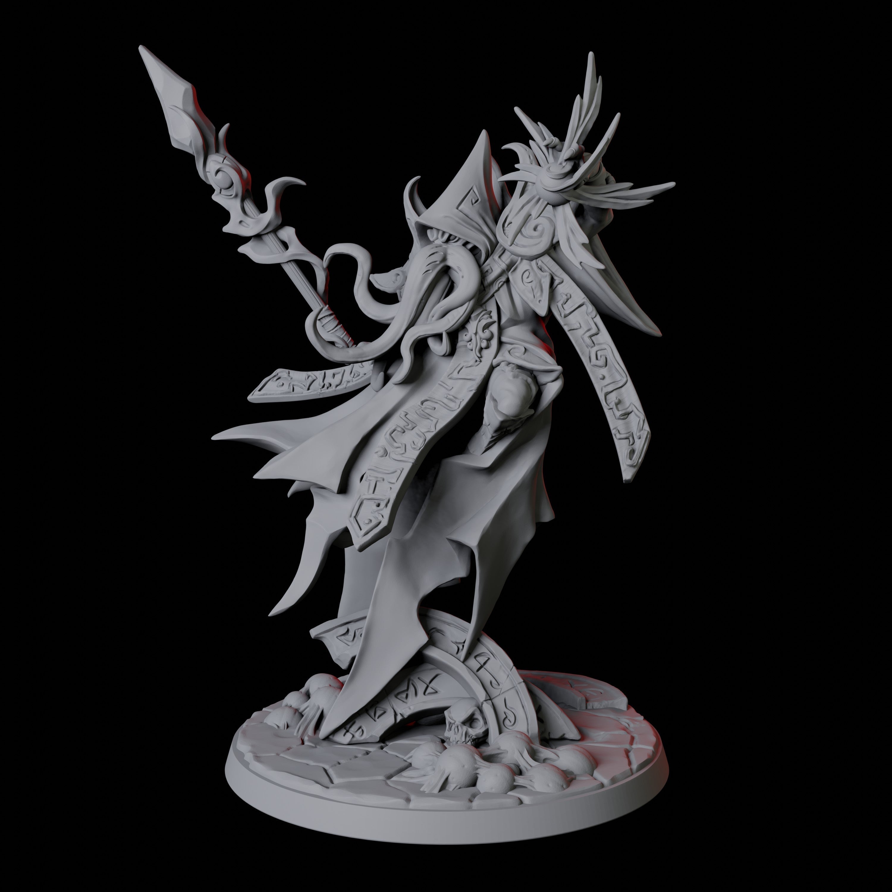 Illithid Elder Wizard Miniature for Dungeons and Dragons - Myth Forged