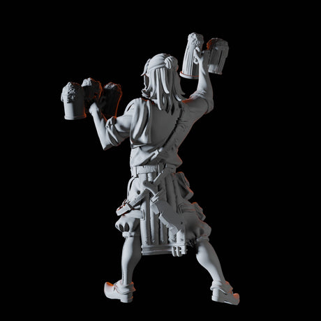 Jolly Innkeeper Miniature for Dungeons and Dragons, Pathfinder or other TTRPGs
