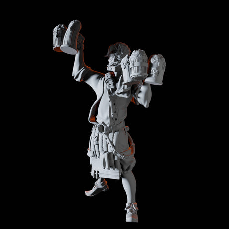 Jolly Innkeeper Miniature for Dungeons and Dragons, Pathfinder or other TTRPGs