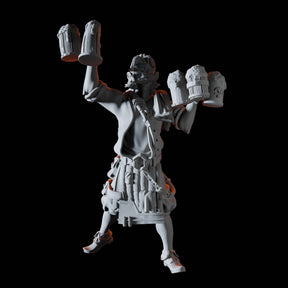Jolly Innkeeper Miniature for Dungeons and Dragons, Pathfinder or other TTRPGs