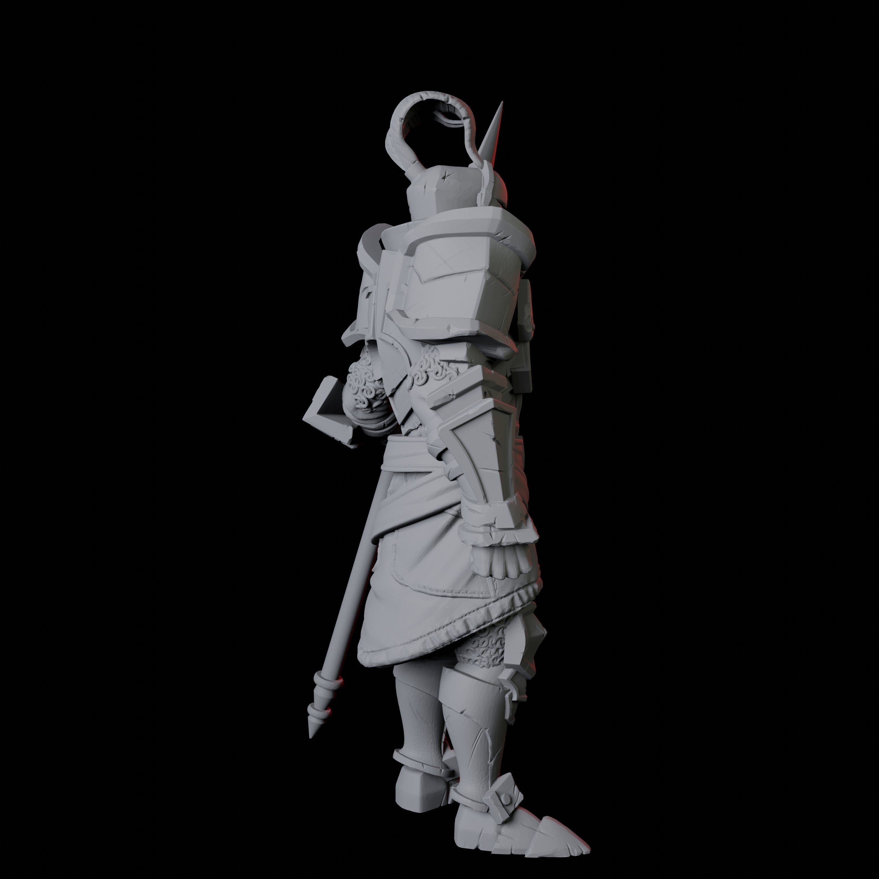 Knight on Guard Miniature for Dungeons and Dragons