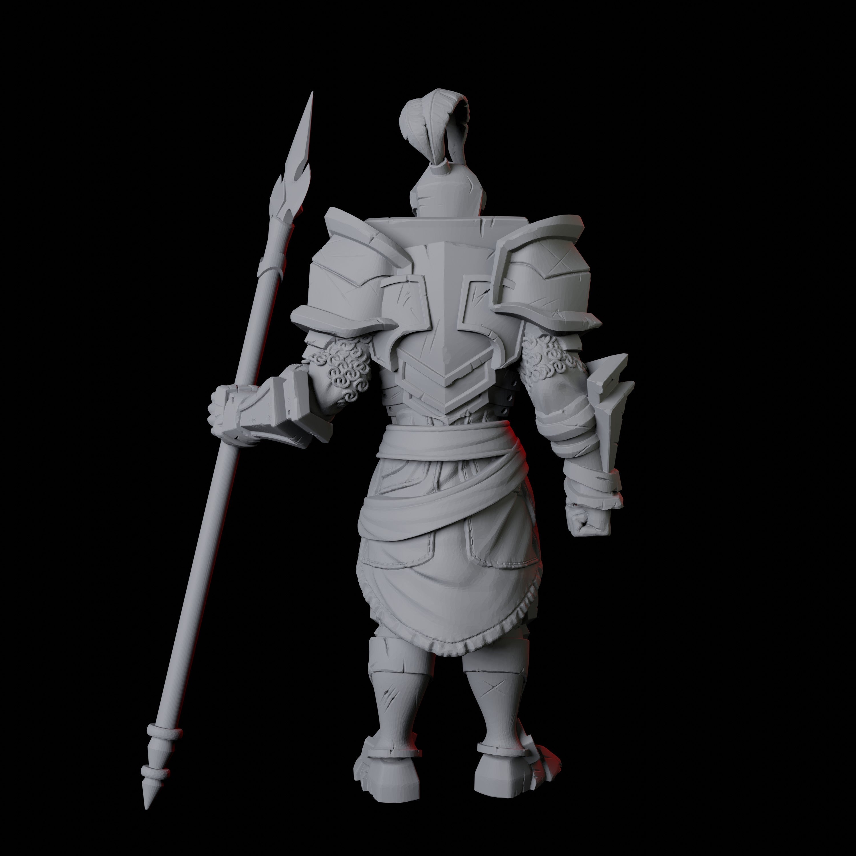 Knight on Guard Miniature for Dungeons and Dragons