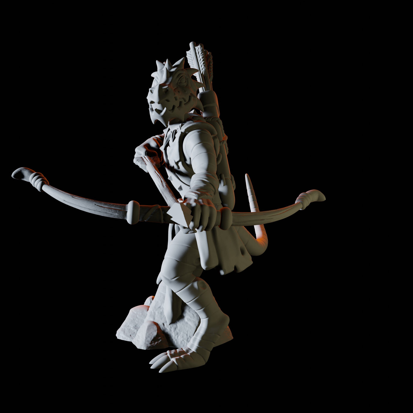 Kobold Archer Miniature for Dungeons and Dragons, Pathfinder or other TTRPGs