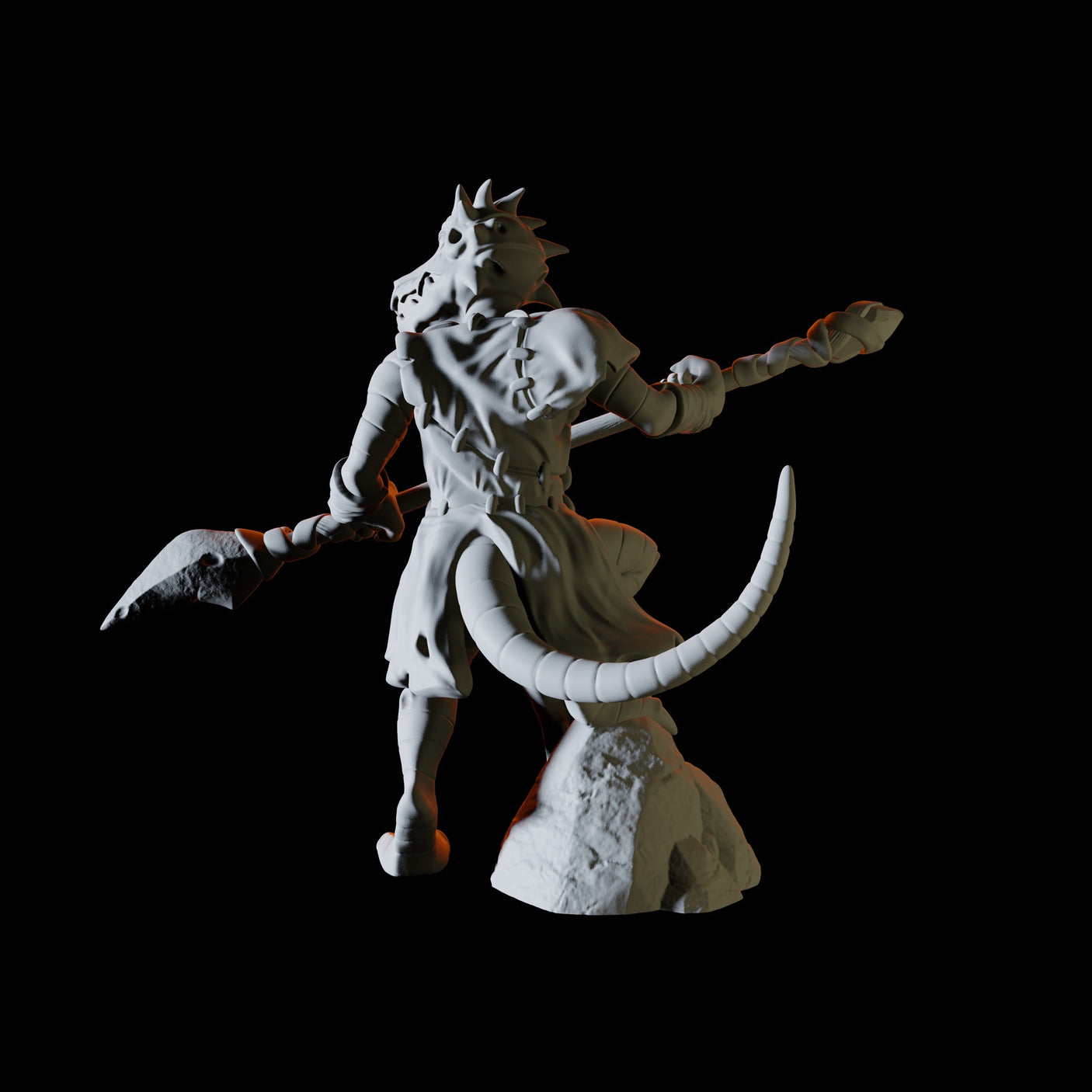 Kobold Pikeman Miniature for Dungeons and Dragons, Pathfinder or other TTRPGs