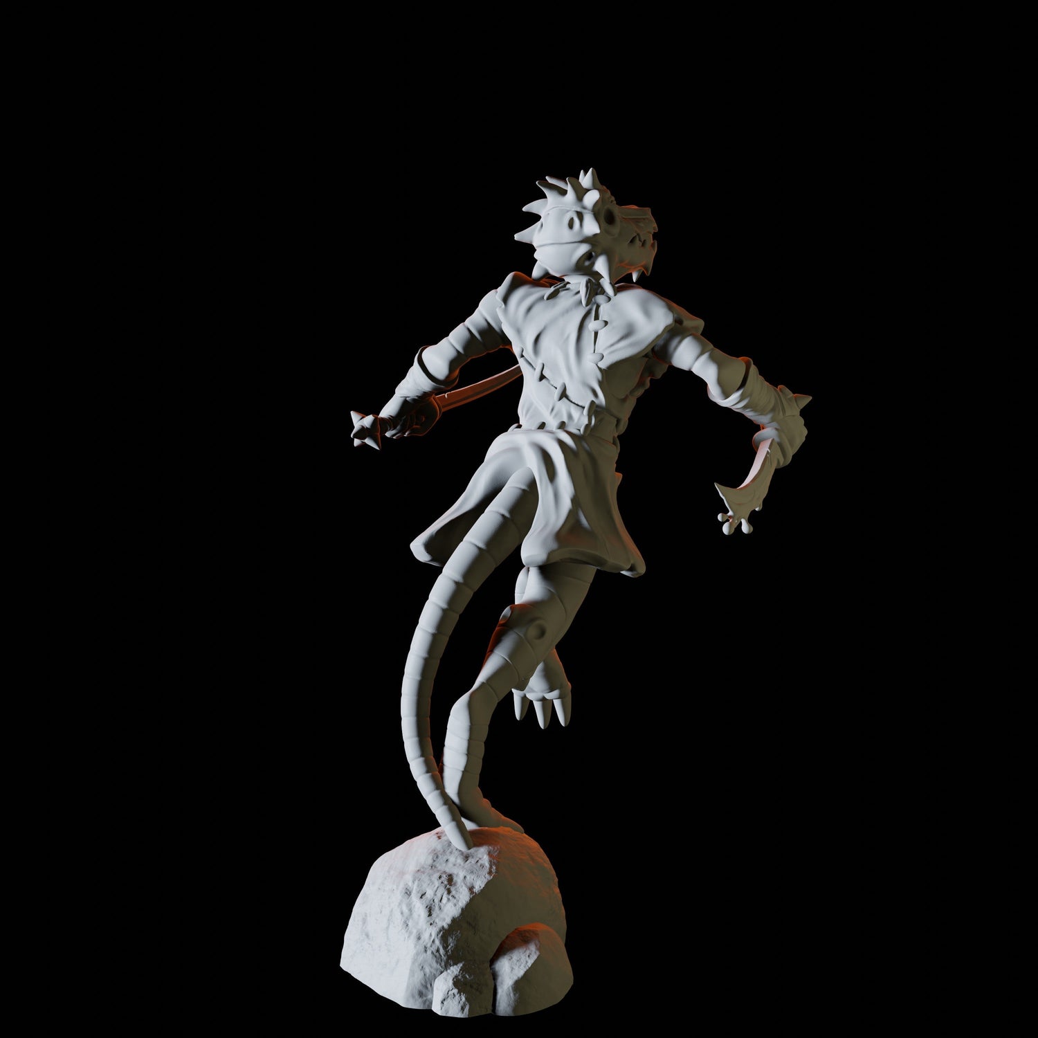 Kobold Sword Fighter Miniature for Dungeons and Dragons, Pathfinder or other TTRPGs