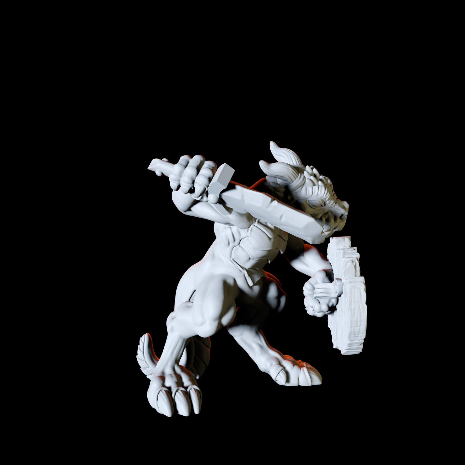 Kobold Swordsmen Miniature for Dungeons and Dragons, Pathfinder or other TTRPGs