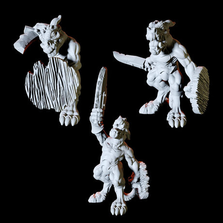 Kobold Swordsmen Miniature for Dungeons and Dragons, Pathfinder or other TTRPGs