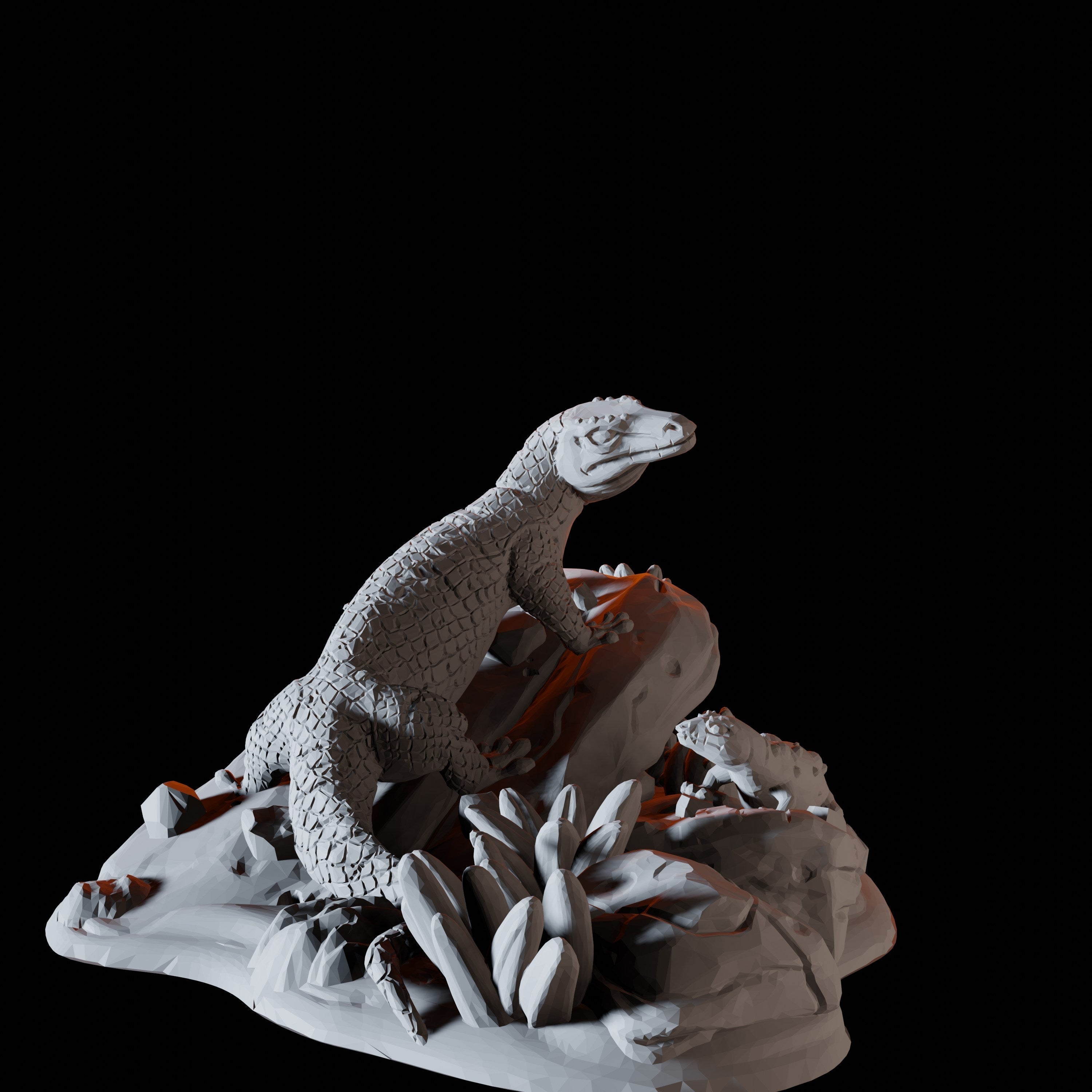 Komodo Dragon - Desert Scatter Terrain Miniature for Dungeons and Dragons - Myth Forged