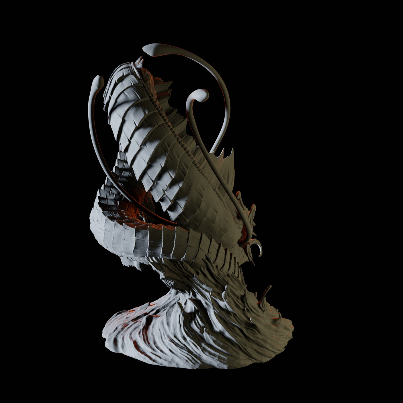 Leviathan Miniature for Dungeons and Dragons, Pathfinder or other TTRPGs