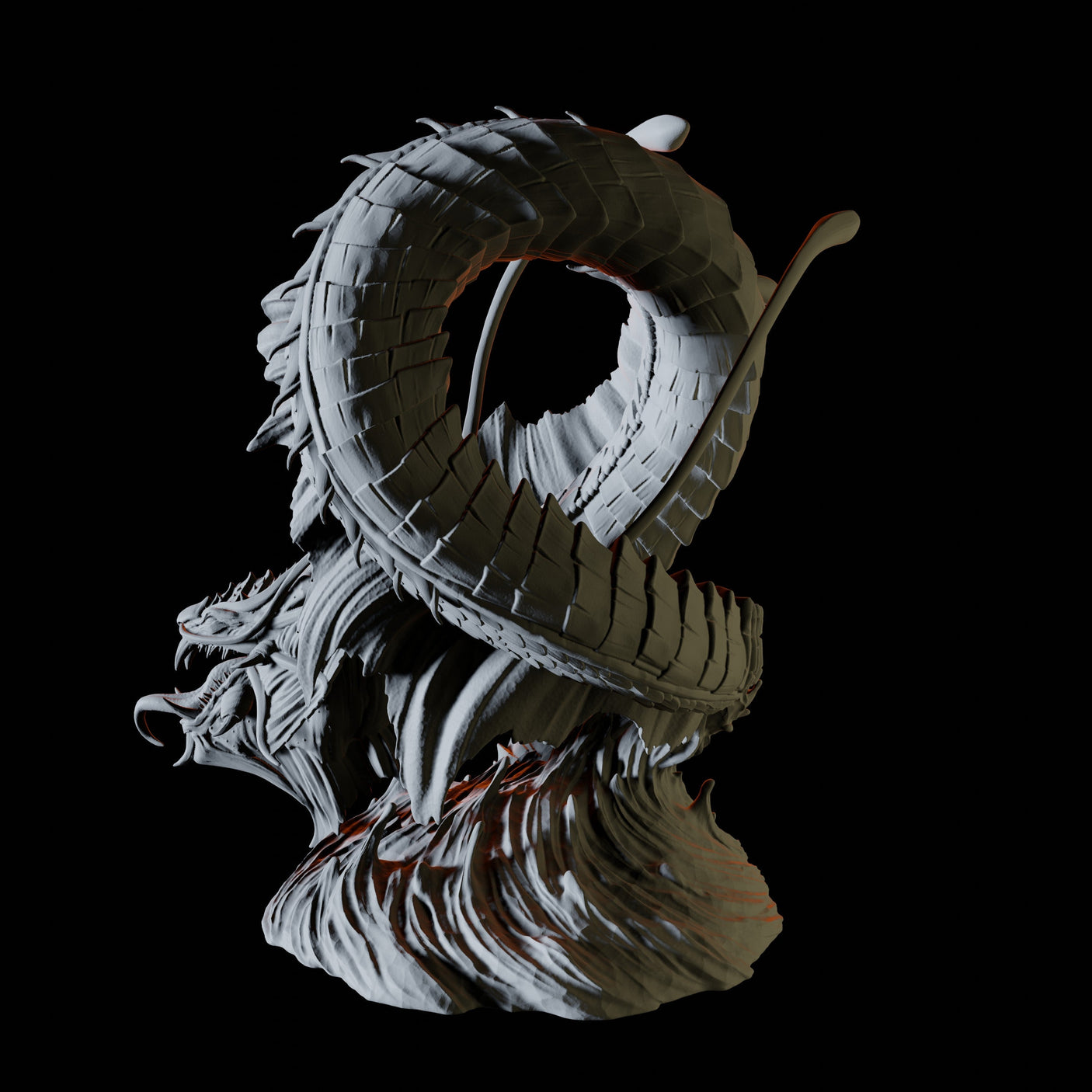 Leviathan Miniature for Dungeons and Dragons, Pathfinder or other TTRPGs