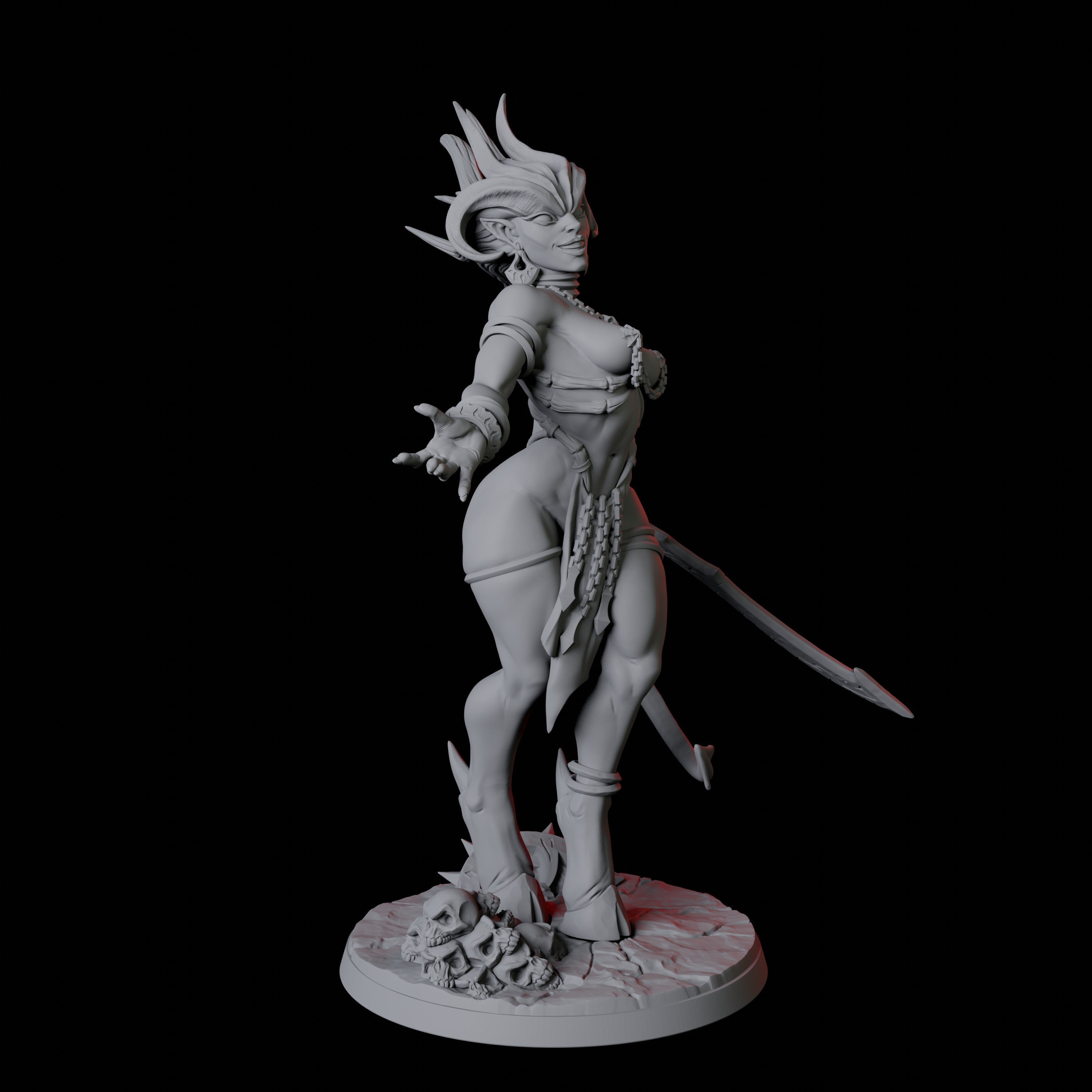 Lilith Pin-up Miniature for Dungeons and Dragons