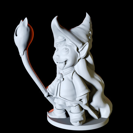 Little Witch Familiar Miniature for Dungeons and Dragons, Pathfinder or other TTRPGs