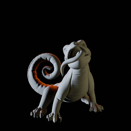 Lizard Familiar Miniature for Dungeons and Dragons, Pathfinder or other TTRPGs