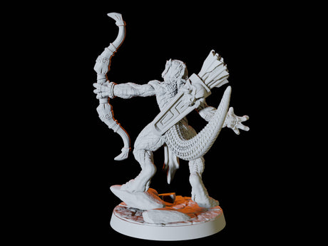 Lizardfolk Army - Six Soldiers Miniature for Dungeons and Dragons, Pathfinder or other TTRPGs