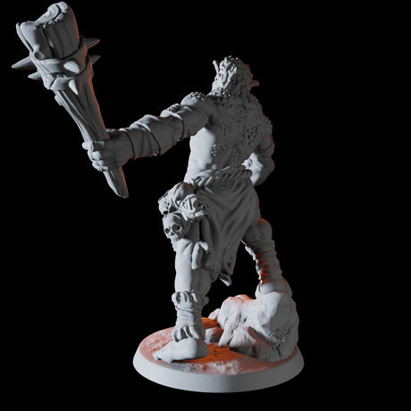 Lizardfolk Barbarian Miniature for Dungeons and Dragons, Pathfinder or other TTRPGs