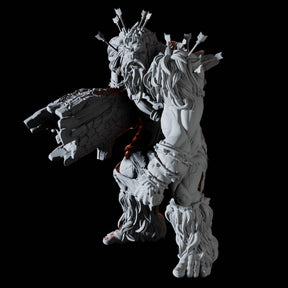 Log Throwing Giant Miniature for Dungeons and Dragons, Pathfinder or other TTRPGs