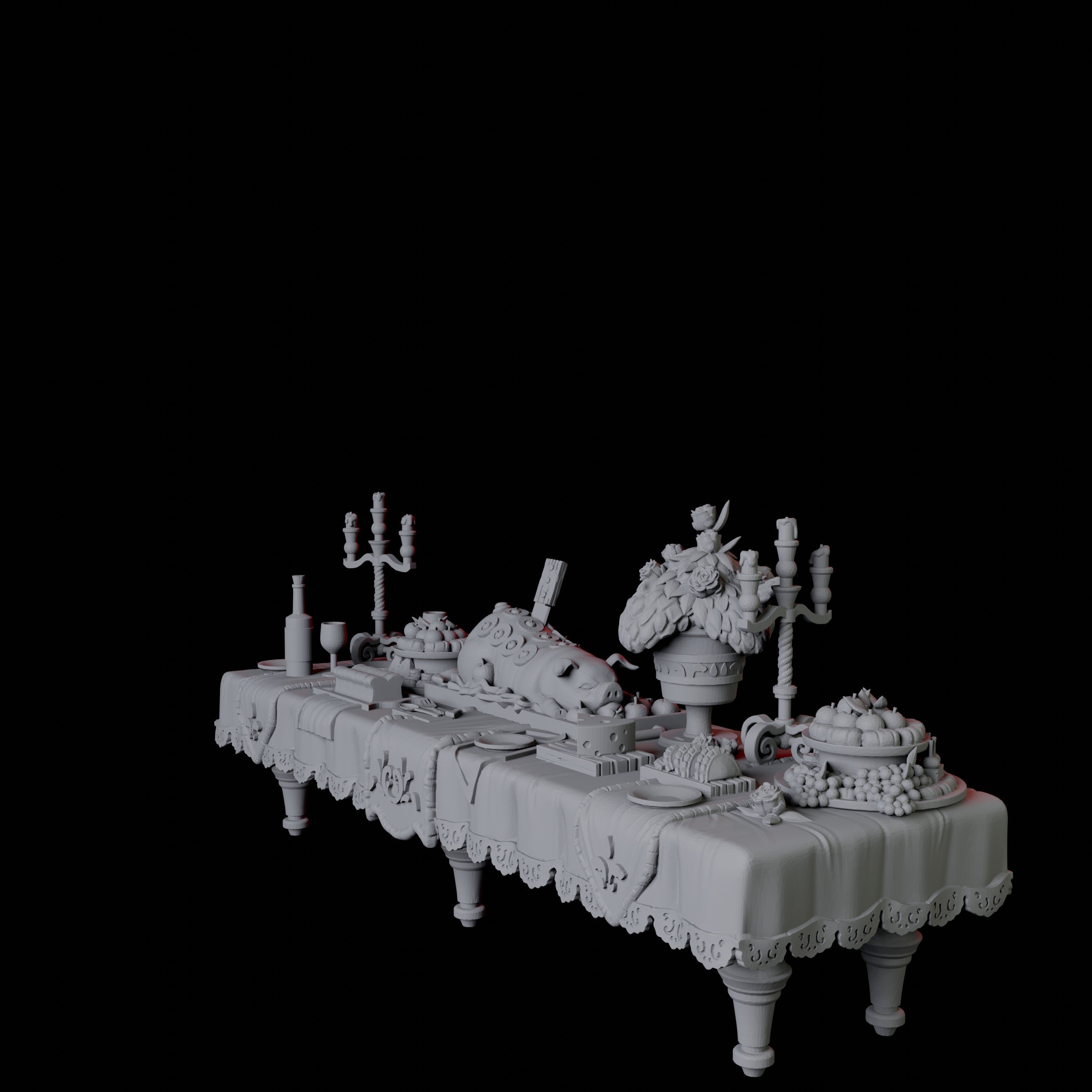 Long Feast Table Miniature for Dungeons and Dragons