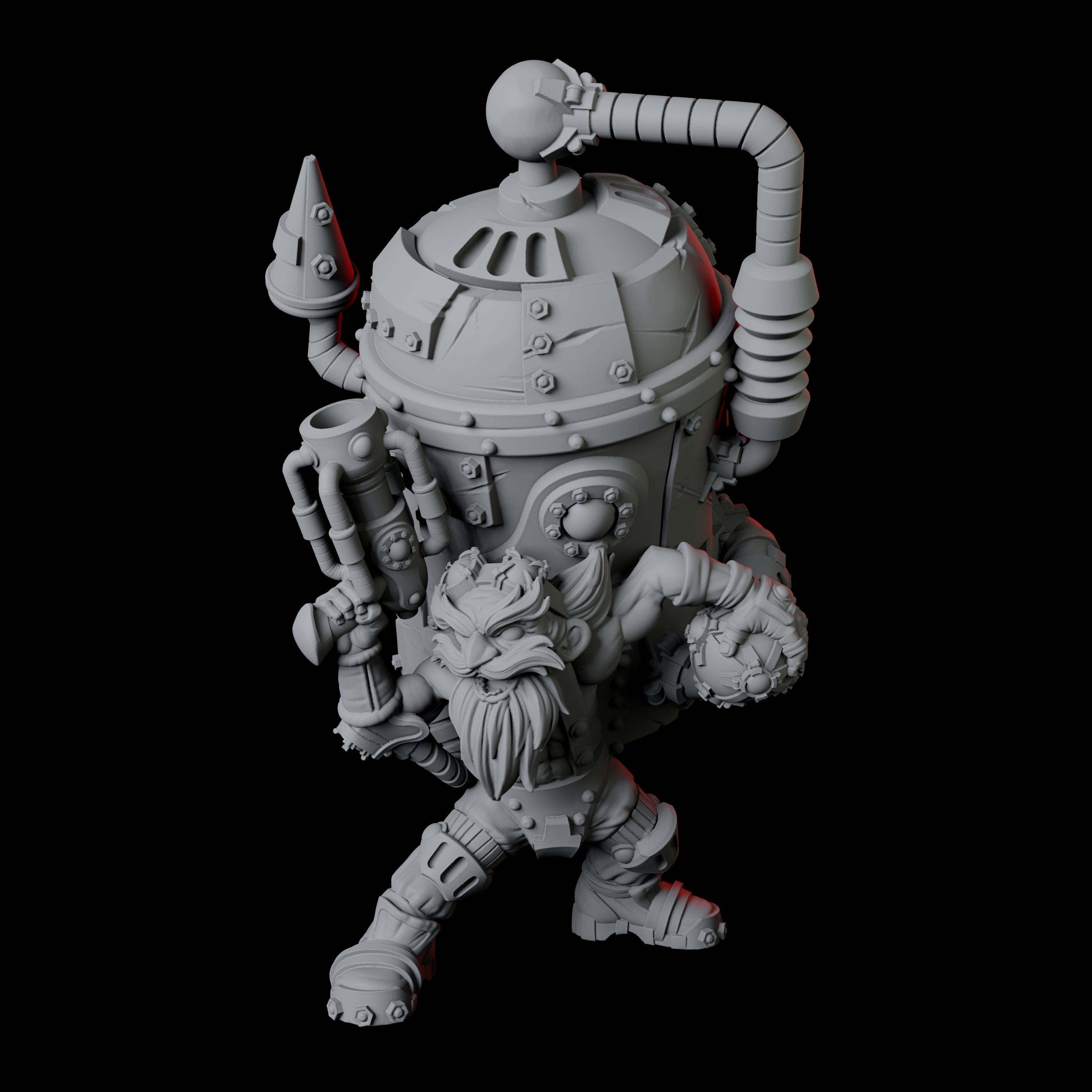 Mad Gnome Scientist Miniature for Dungeons and Dragons