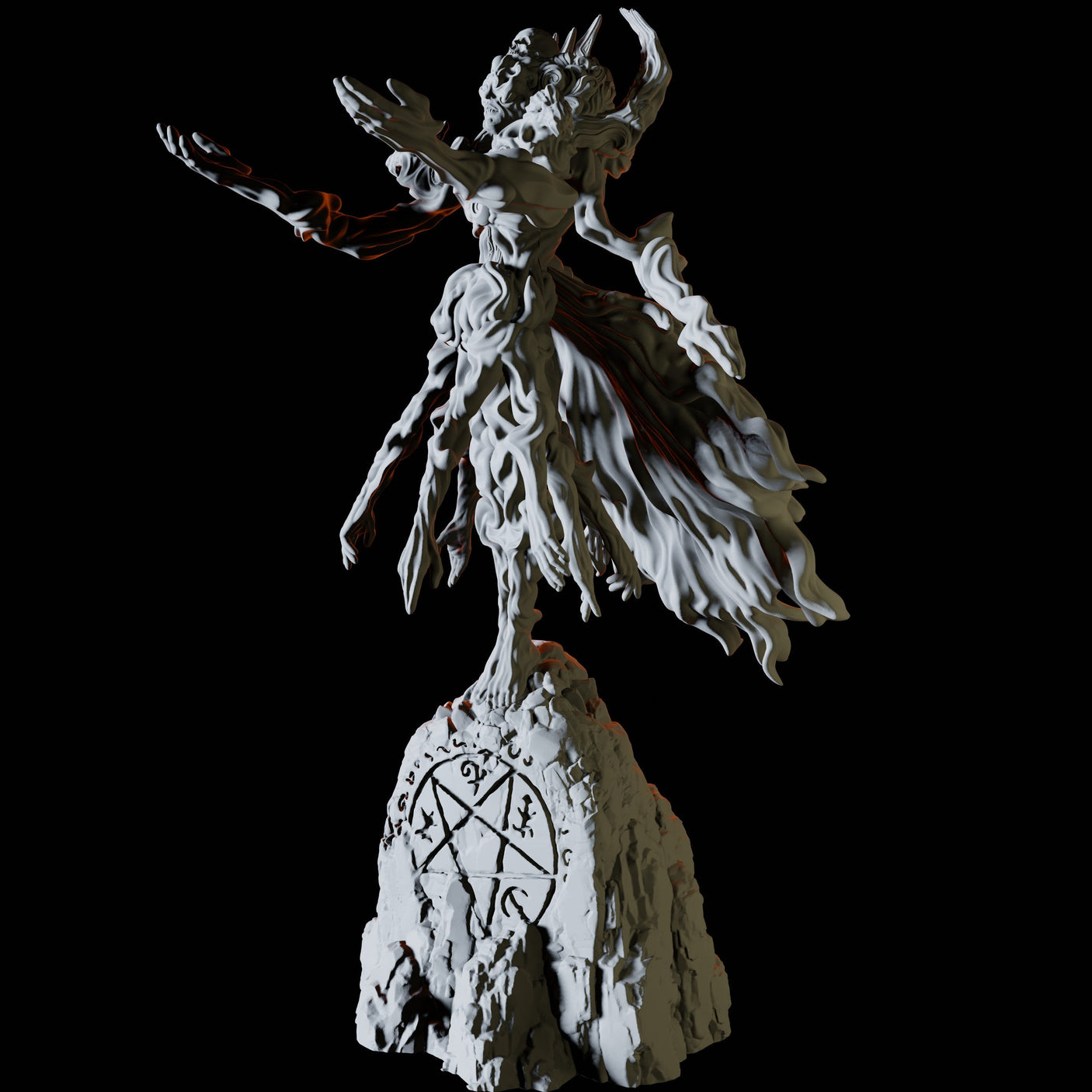 Many Handed Devil Miniature for Dungeons and Dragons, Pathfinder or other TTRPGs