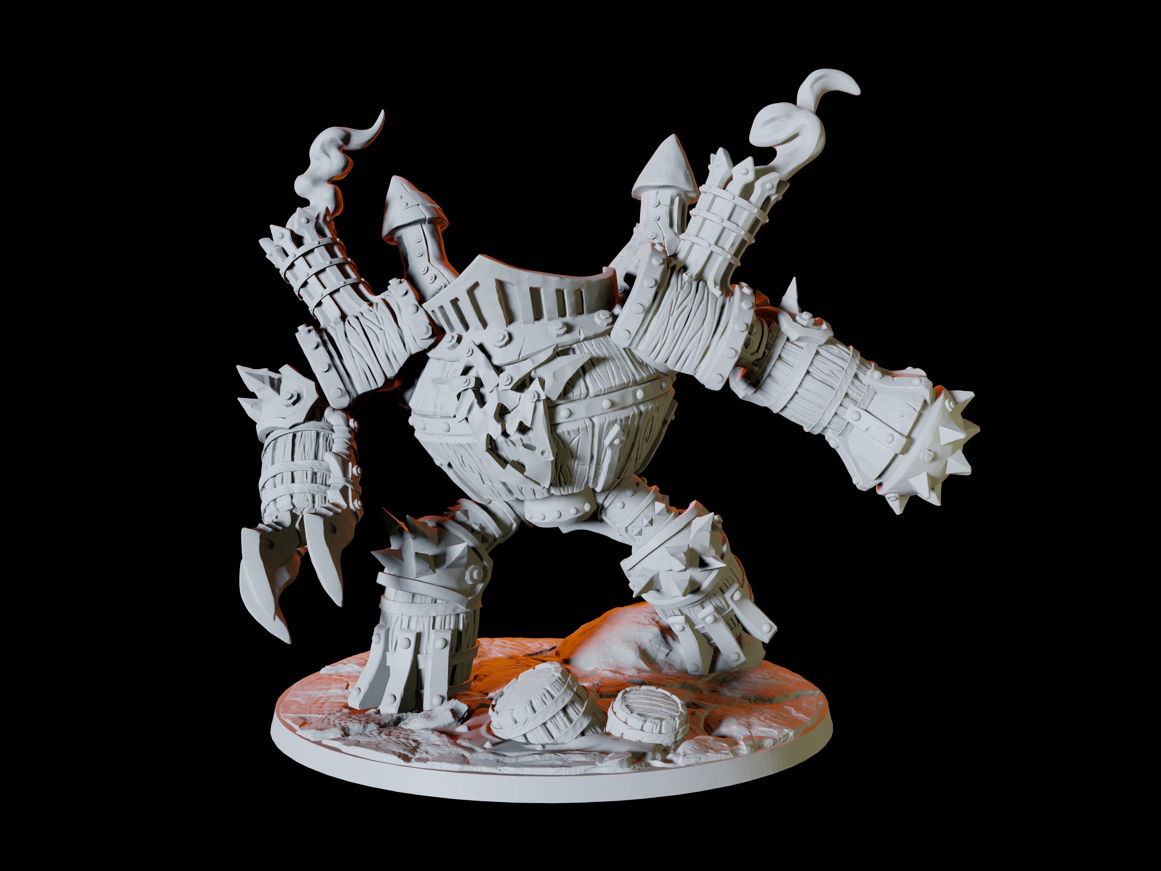 Mechanical Golem Miniature for Dungeons and Dragons - Myth Forged