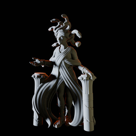 Medusa Miniature for Dungeons and Dragons, Pathfinder or other TTRPGs