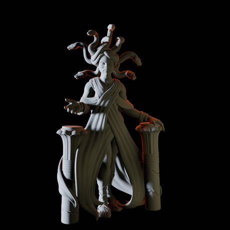 Medusa Miniature for Dungeons and Dragons, Pathfinder or other TTRPGs