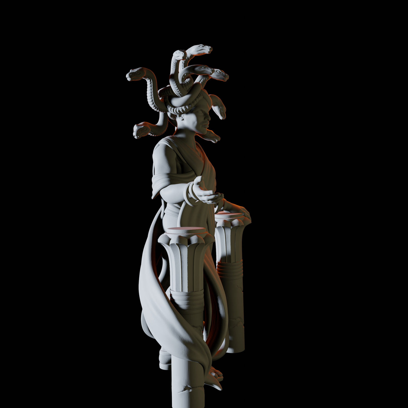 Medusa Miniature for Dungeons and Dragons, Pathfinder or other TTRPGs