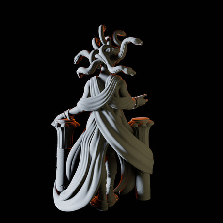 Medusa Miniature for Dungeons and Dragons, Pathfinder or other TTRPGs