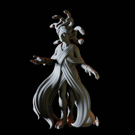 Medusa Miniature for Dungeons and Dragons, Pathfinder or other TTRPGs