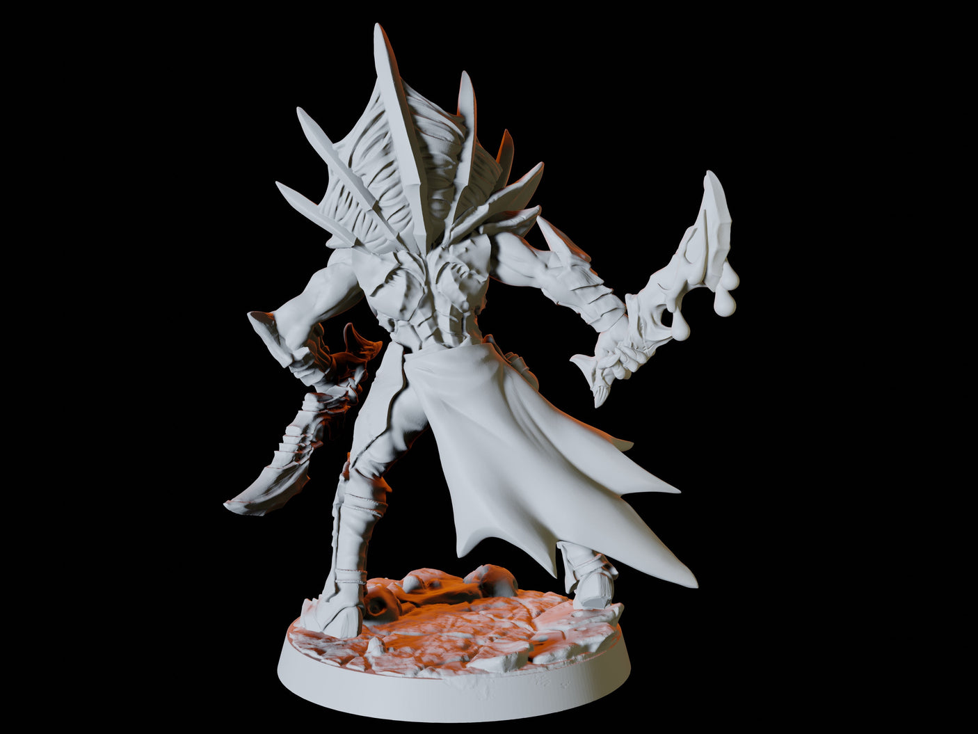 Mind Flayer Army - Six Soldiers Miniature for Dungeons and Dragons, Pathfinder or other TTRPGs
