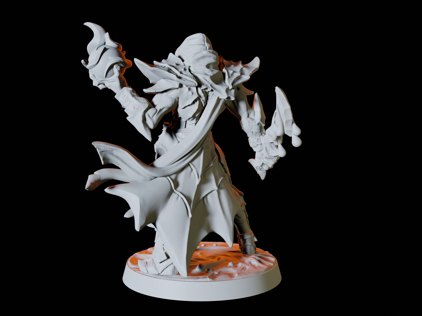 Mind Flayer Army - Six Soldiers Miniature for Dungeons and Dragons, Pathfinder or other TTRPGs