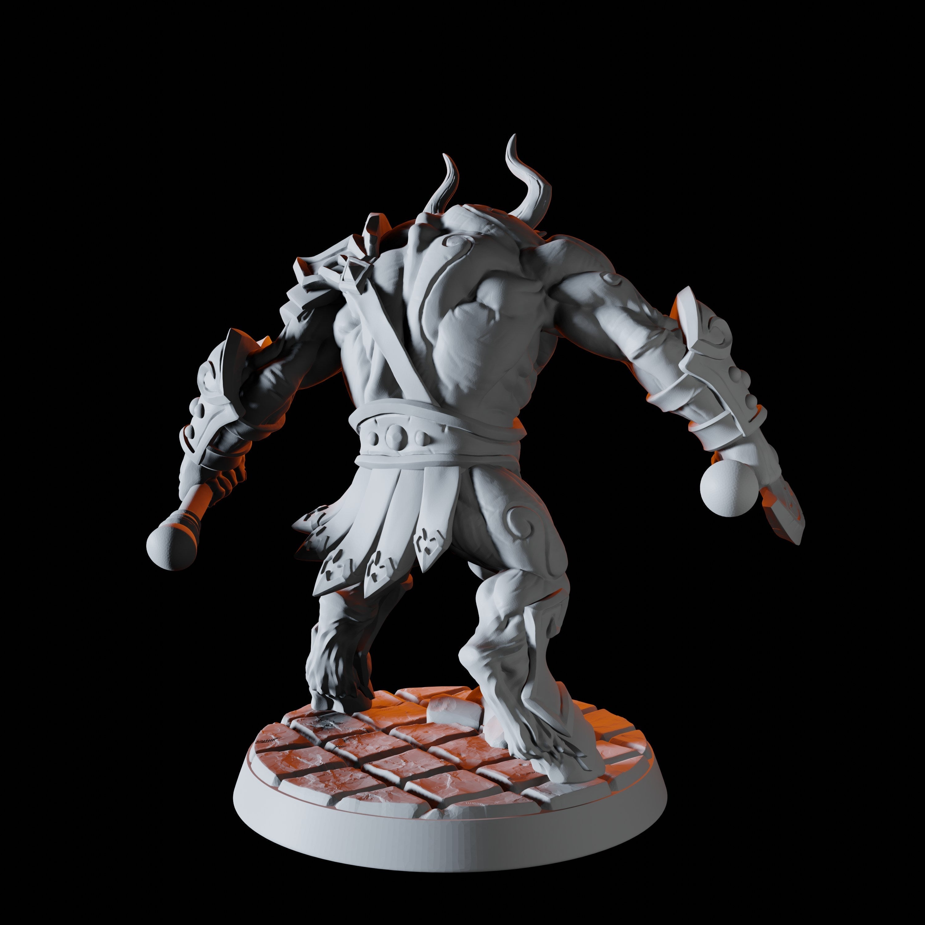 Minotaur Warrior Miniature B for Dungeons and Dragons - Myth Forged
