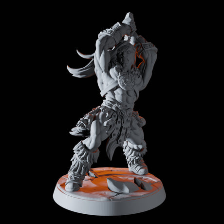 Mountain Barbarian B Miniature for Dungeons and Dragons, Pathfinder or other TTRPGs