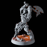 Mountain Barbarian B Miniature for Dungeons and Dragons, Pathfinder or other TTRPGs