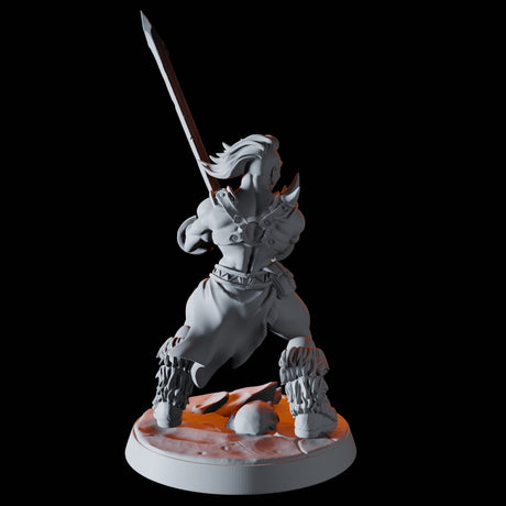 Mountain Barbarian D Miniature for Dungeons and Dragons, Pathfinder or other TTRPGs