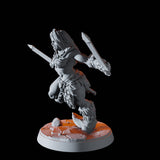 Mountain Barbarian E Miniature for Dungeons and Dragons, Pathfinder or other TTRPGs