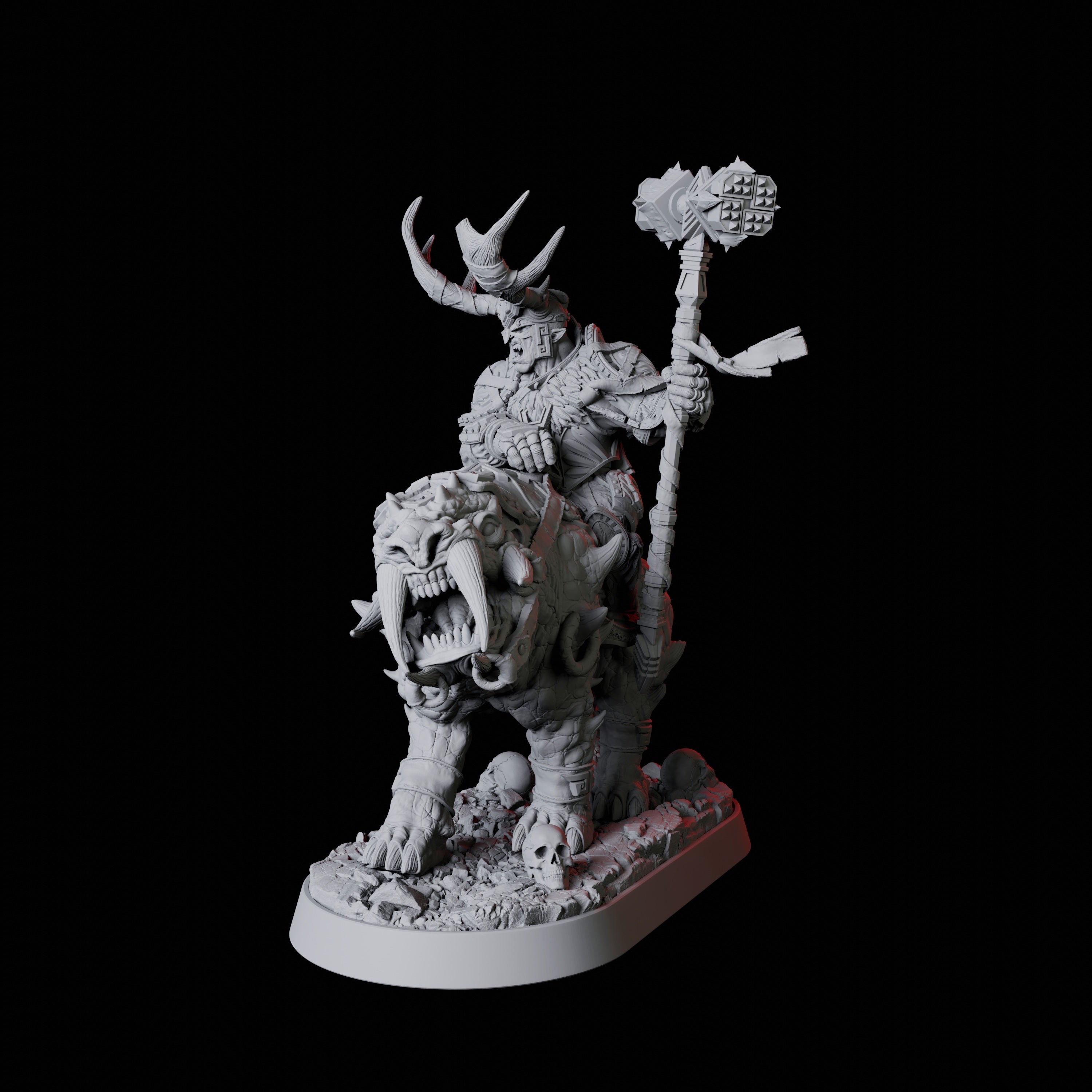 Mounted Master Druid Miniature for Dungeons and Dragons