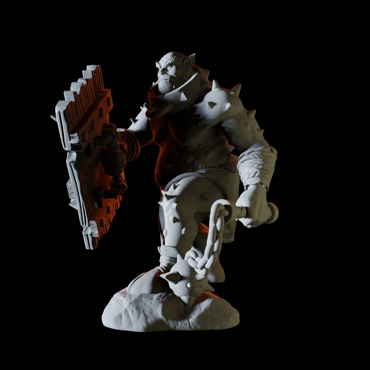 Ogre Miniature for Dungeons and Dragons, Pathfinder or other TTRPGs