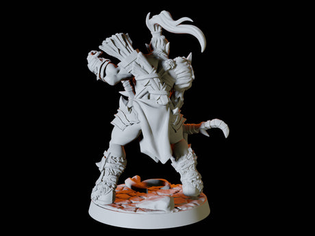 Orc Army - Six Soldiers Miniature for Dungeons and Dragons, Pathfinder or other TTRPGs