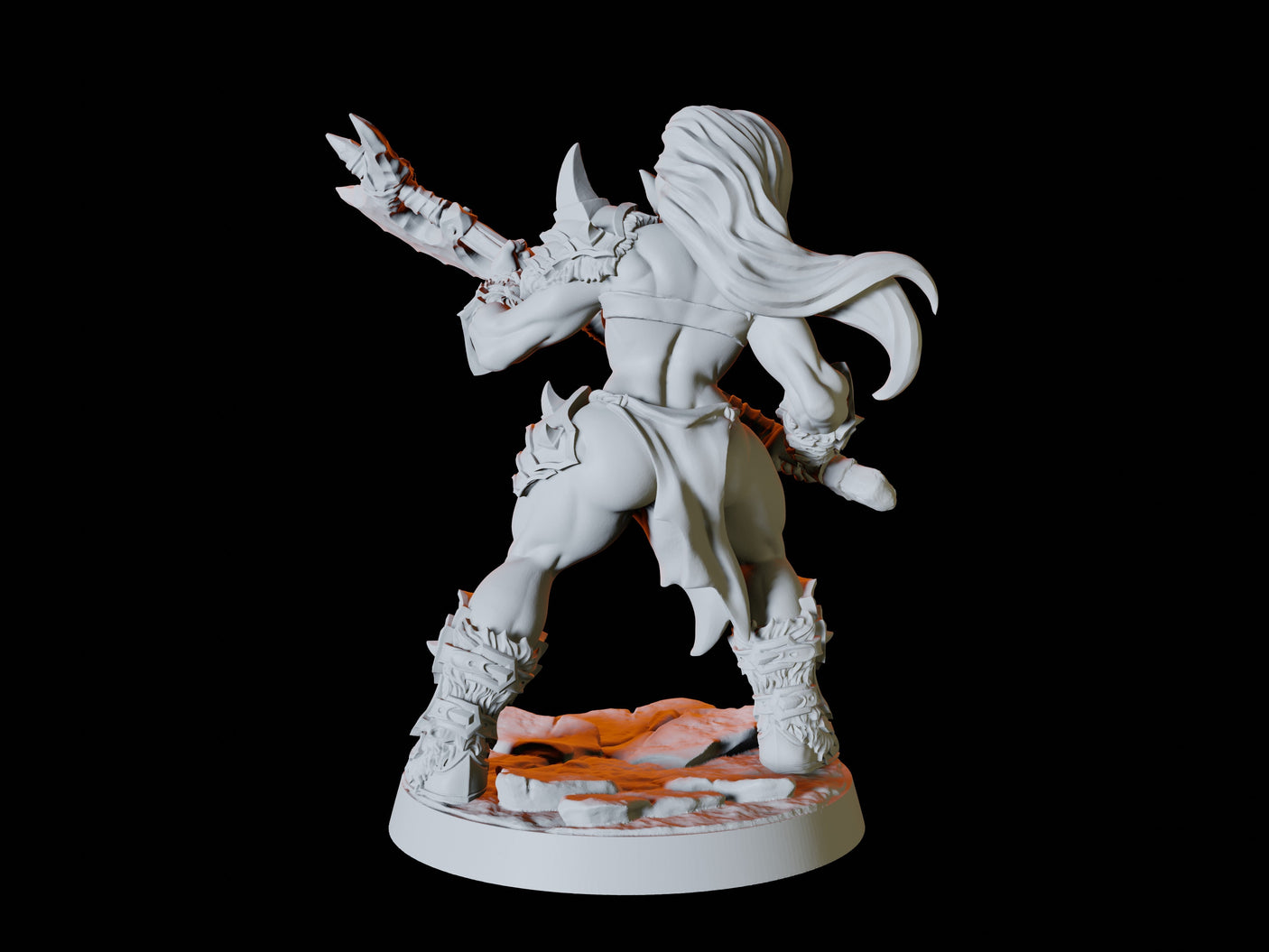 Orc Army - Six Soldiers Miniature for Dungeons and Dragons, Pathfinder or other TTRPGs