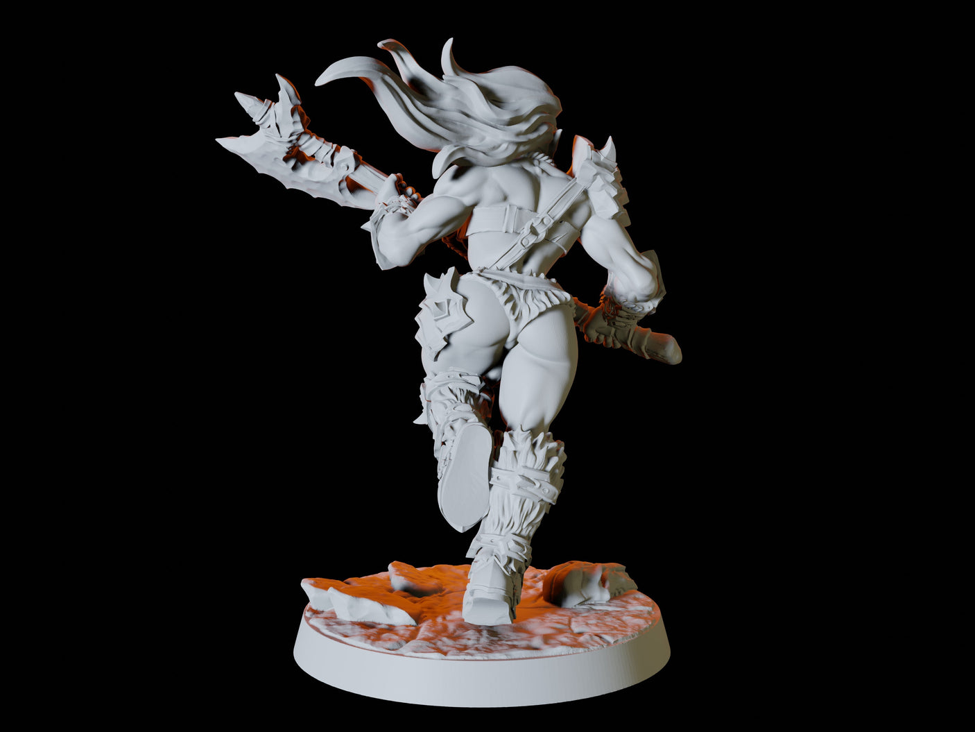 Orc Army - Six Soldiers Miniature for Dungeons and Dragons, Pathfinder or other TTRPGs